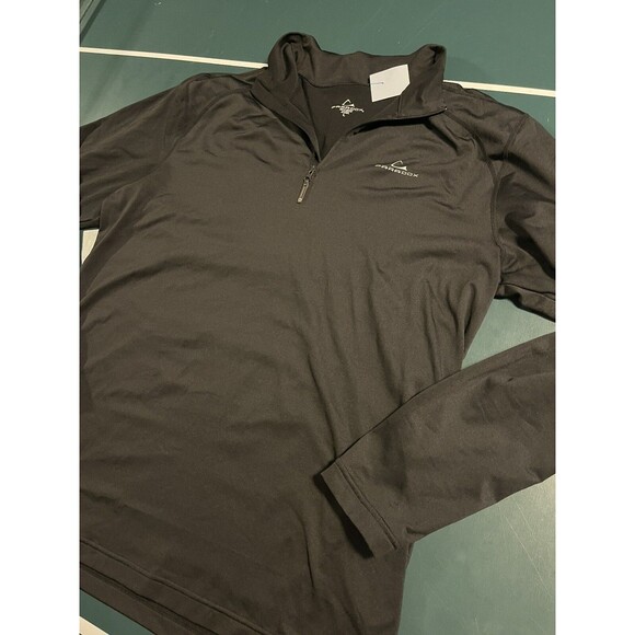 Men’s Paradox 1/4 Zip Pullover Shirt LARGE Activewear Fleece Black Layer Premium - Picture 2 of 6